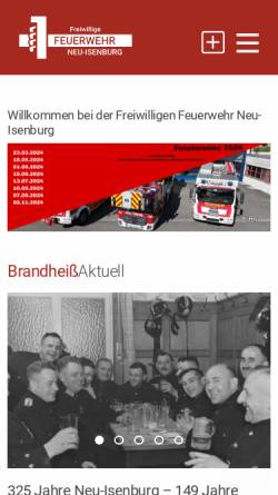 Vorschau der mobilen Webseite ffni.org, Freiwillige Feuerwehr Neu-Isenburg