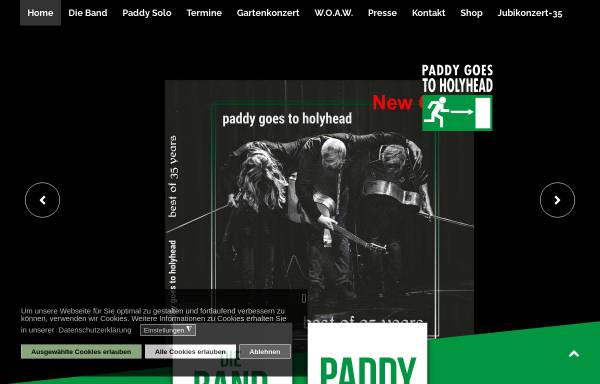 Vorschau von www.paddy.de, Paddy Schmidt - Paddy Goes to Holyhead
