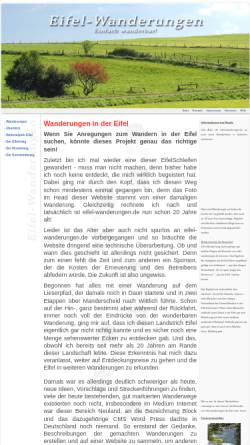 Vorschau der mobilen Webseite www.eifel-wanderungen.de, Eifel-Wanderungen