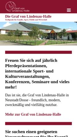 Vorschau der mobilen Webseite www.lindenau-halle.de, Graf von Lindenau - Halle