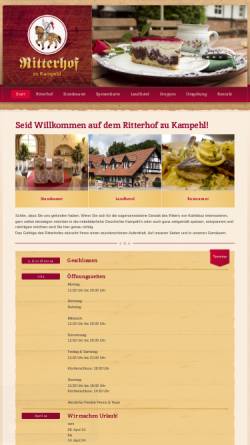 Vorschau der mobilen Webseite www.ritterhof-kampehl.de, Ritterhof Kampehl