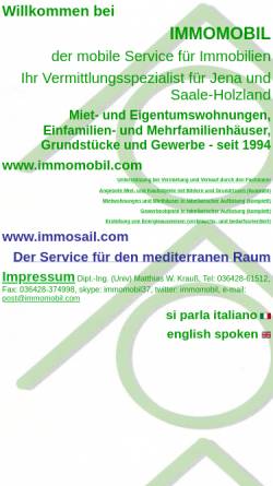 Vorschau der mobilen Webseite www.immomobil.com, Matthias W. Krauß CONSULT
