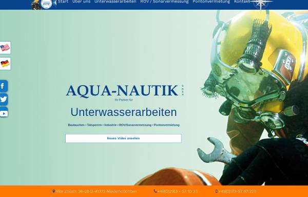 Vorschau von www.aqua-nautik.com, Aqua-Nautik GmbH