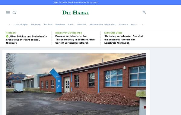 Vorschau von www.dieharke.de, Die Harke - Tageszeitung für den Kreis Nienburg