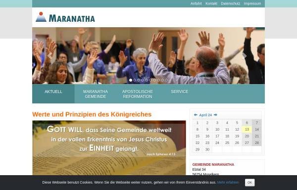 Vorschau von www.maranatha-gemeinde.de, Maranatha Gemeinde Moselkern