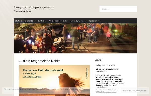 Vorschau von www.kg-nobitz.de, Kirchgemeinde Nobitz