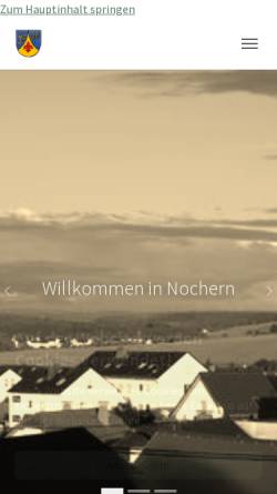 Vorschau der mobilen Webseite www.nochern.de, Gemeinde Nochern
