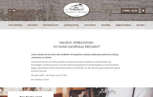Vorschau von www.hotel-landhaus-moersdorf.com, Hotel Landhaus Mörsdorf Neunkirchen, Nahe