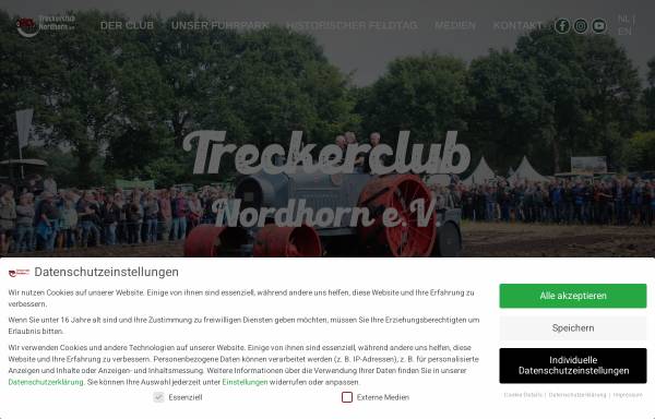 Vorschau von www.treckerclub.de, Treckerveteranenclub Nordhorn