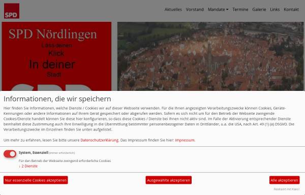 Vorschau von spd-noerdlingen.de, SPD-Ortsverein Nördlingen