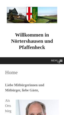 Vorschau der mobilen Webseite noertershausen.de, Nörtershausen