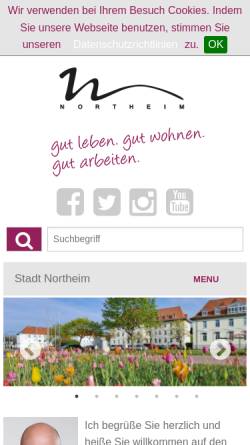 Vorschau der mobilen Webseite www.northeim.de, Northeim