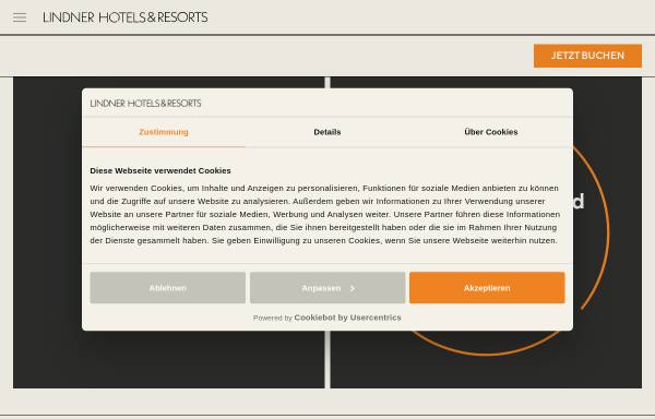 Vorschau von www.lindner.de, Lindner Hotels und Ferienpark Nürburgring