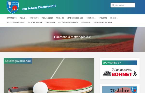 SV Mötzingen Tischtennisabteilung