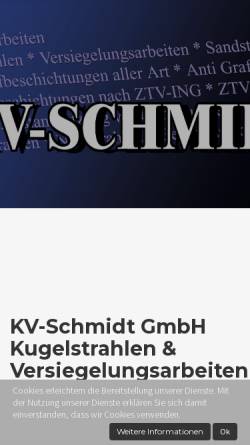 Vorschau der mobilen Webseite www.kv-schmidt.de, KV Schmidt