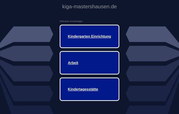 Vorschau von www.kiga-mastershausen.de, Katholischer Kindergarten Mastershausen