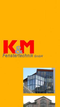 Vorschau der mobilen Webseite www.km-fenster.de, K & M Fenstertechnik GmbH
