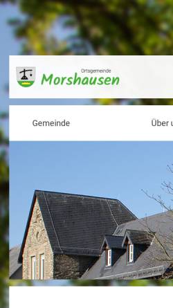 Vorschau der mobilen Webseite www.gemeinde-morshausen.de, Morshausen