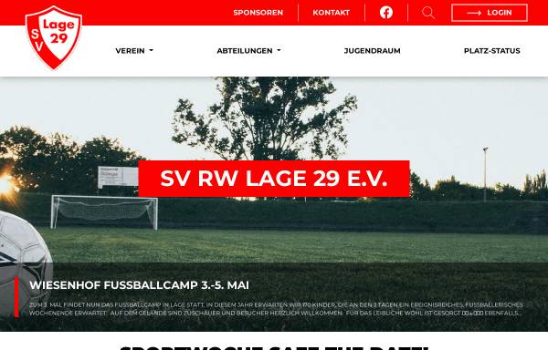 Vorschau von rw-lage.de, SV Rot-Weiß Lage 29 e. V.