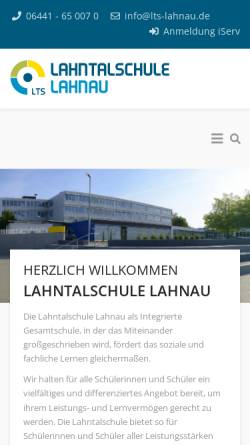 Vorschau der mobilen Webseite lts-lahnau.de, Lahntalschule Lahnau