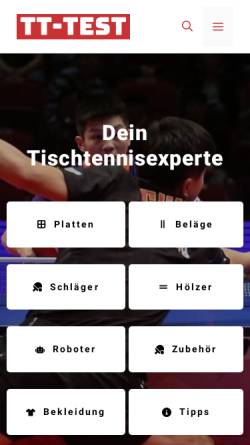 Vorschau der mobilen Webseite www.tischtennis-laichingen.de, TSV Laichingen Tischtennisabteilung