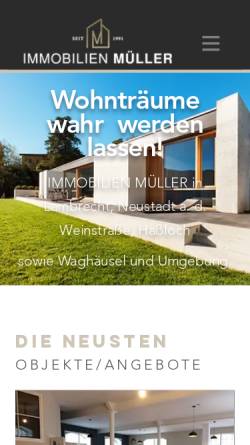 Vorschau der mobilen Webseite www.dipl-immobilien.de, Uwe Müller Immobilien