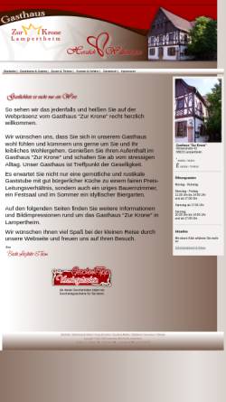 Vorschau der mobilen Webseite www.gasthaus-krone-lampertheim.de, Gasthaus zur Krone