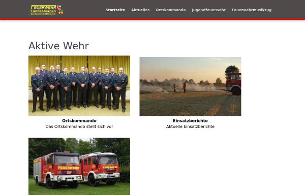 Vorschau von www.feuerwehr-landesbergen.de, Freiwillige Feuerwehr Landesbergen