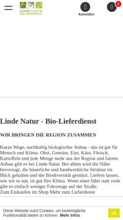 Vorschau der mobilen Webseite www.linde-natur.de, Linde-Natur