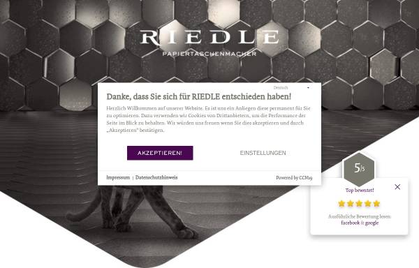 Vorschau von www.riedle.de, Bags by Riedle
