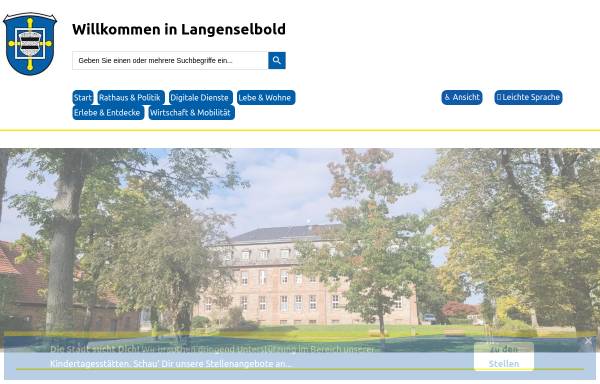 Vorschau von www.langenselbold.de, Stadt Langenselbold