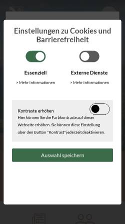 Vorschau der mobilen Webseite www.mudau.de, Mudau