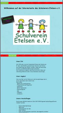 Vorschau der mobilen Webseite www.schulverein-etelsen.de, Grundschule Etelsen