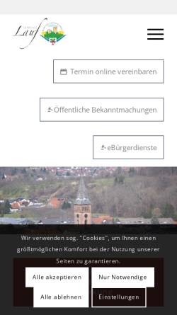 Vorschau der mobilen Webseite www.lauf-schwarzwald.de, Lauf, Baden