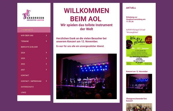 Vorschau von www.aolauffen.de, Akkordeon Orchester