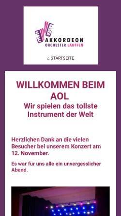 Vorschau der mobilen Webseite www.aolauffen.de, Akkordeon Orchester