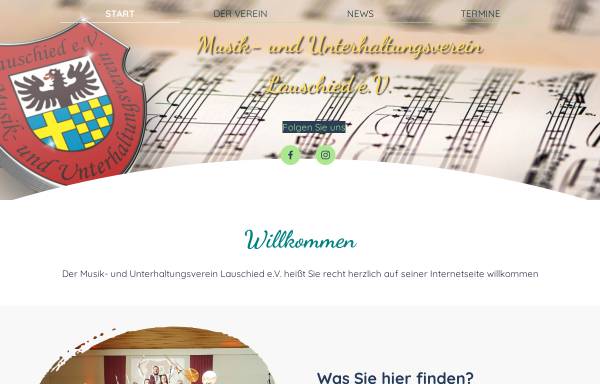 Vorschau von www.musikverein-lauschied.de, Musik- & Unterhaltungsverein Lauschied e.V.