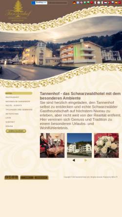 Vorschau der mobilen Webseite www.tannenhof-hotel.com, Hotel Restaurant Tannenhof-Lauterbach
