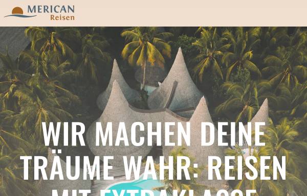 Vorschau von www.merican.de, Merican Reisen GmbH