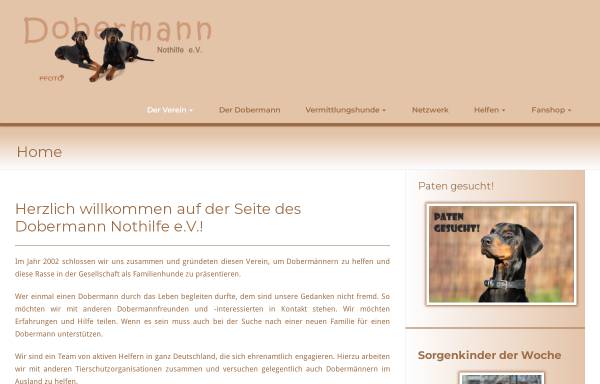 Vorschau von dobermann-nothilfe.de, Dobermann-Nothilfe e.V.