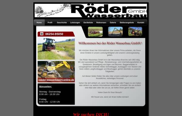 Vorschau von www.roeder-wasserbau.de, Röder Wasserbau