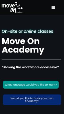Vorschau der mobilen Webseite moveonacademy.com, Move on Academy