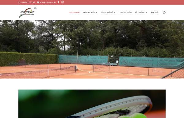Vorschau von www.tc-lebach.de, TC Tennisclub Rot Weiß