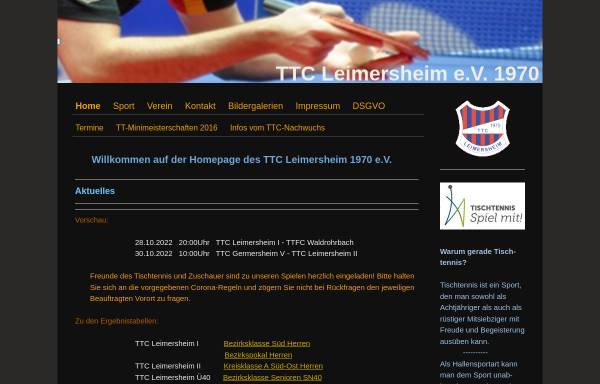 Vorschau von ttc-leimersheim.de, TTC Leimersheim e.V.