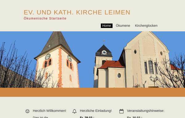 Vorschau von www.kirche-leimen.de, Kirchen Leimen