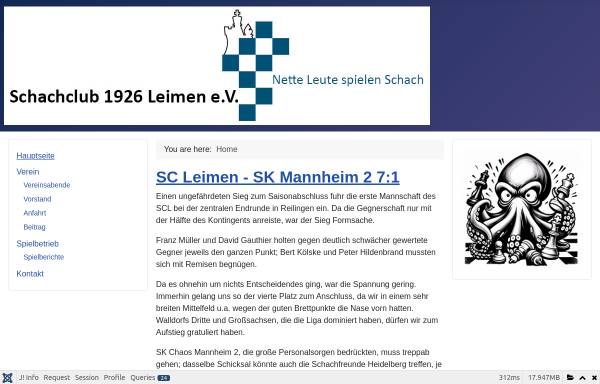 Vorschau von www.scleimen.de, Schachclub 1926 Leimen e.V.
