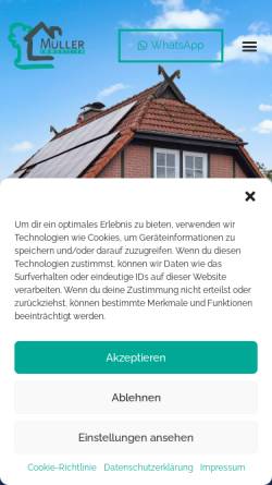 Vorschau der mobilen Webseite immomueller.de, Müller Immobilien