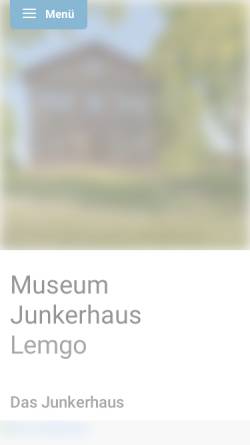 Vorschau der mobilen Webseite www.junkerhaus.de, Museum Junkerhaus