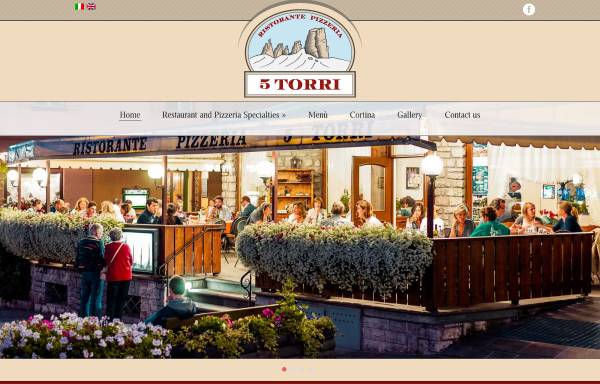 Vorschau von www.ristorante5torri.it, Ristorante Cortina