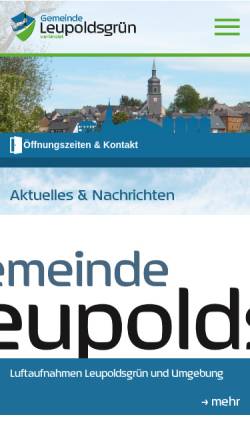 Vorschau der mobilen Webseite www.leupoldsgruen.de, Leupoldsgrün